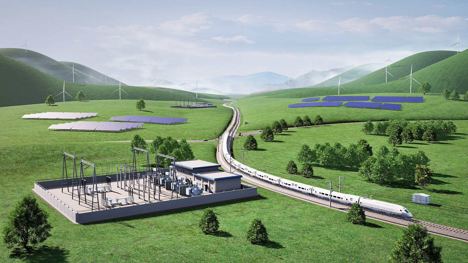 高铁牵引供电解决方案