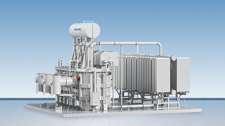 研制国内首台海上升压平台用220kV柔性低频输电变压器